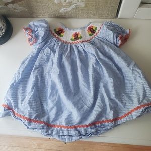 Thanksgiving Smocked Dress 6 month girl
